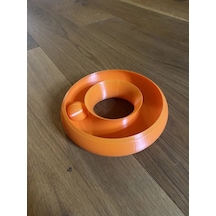 Vaveni 3d Baskı Toplu Halka Kedi Oyuncağı İçinde Serbest Top Etkileşimli Kedi Parkuru Turuncu Arz