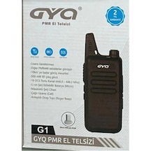 Gyq-qg1 Pmr El Telsizi 10 Km Mesafeli Siyah Tekli Paket Kdo