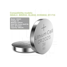 Cr2025 Pil 5'li Paket Lityum Düğme Pil 3v 2025