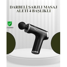 Usb Type-c Şarjlı Taşınabilir Masaj Tabancası Çok Renkli