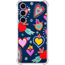 Samsung Galaxy S25 İle Uyumlu Retro Color 3 Tasarımlı Antişok Kılıf