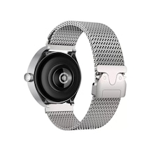 Ekılıf - Huawei Gt4 46mm 22mm Uyumlu - Kordon Titanyum Hasır Kordon - Krd-100 - Titanyum-gümüş - T37481