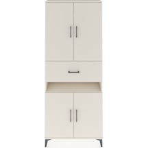 Arges Dolap 5 Raflı Tek Çekmeceli 4 Kapaklı 88x30x221 Aytaşı-... Aytaşı