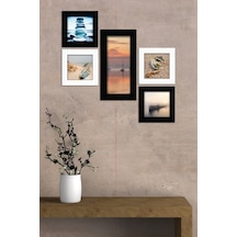 Collage Style 5 Parçalı Mdf Tablo Atf228 Çok Renkli - 713706720 Çok Renkli