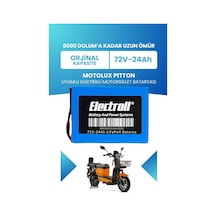 Motolux Pıtton Uyumlu Batarya Standart Kapasite Lifepo4 72v 24ah Elektrikli Motorsiklet Bataryası