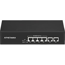 SCSI SC4AF 4 Port 10/100 + 2 Port 65 W Uplink 10 / 100 PoE Switch