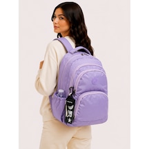 Özel Su İtici Kumaş Lila Unisex Okul Çantası 34600