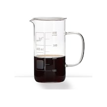 Beher Uzun Form Kulplu 400 Ml Şeffaf