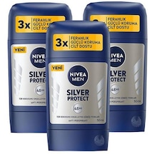 Nivea Men Silver Protect Erkek Stick Deodorant 3 x 50 ML