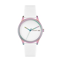 Lacoste 2001353 Quartz Silikon Beyaz Renkli Kasa 36 Mm Kadın Kol Saati