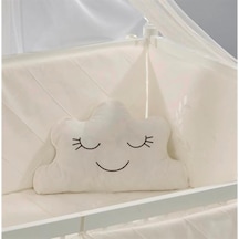 Meltem Kids Motto Ekru Nakışlı Pamuklu Bebek Uyku Seti 60 x 120 CM Ekru
