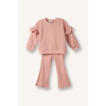 Defacto Kız Bebek 2li Takım Desenli Sweatshirt Alt G8503a526spog127 Turuncu-og127