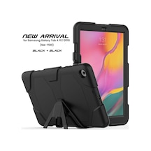 Bezos Samsung Galaxy T510 Tab A 10.1 Kılıf Griffin Tablet Kapak - Siyah Rengaren