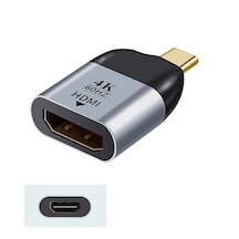 Cr21 Mac-book Thunderbolt 3 Uyumlu Mini Adaptör Çevirici Type-c 3.1'den 4k 60hz Hdmı