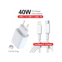 Fukabo40w Pd Hızlı Şarj Cihazı İphone Uyumlu 16/15/14/13/12/11 Pro/xs Max/xr/x Usb-c Şarj Kablosu Krdistribütör Garantili