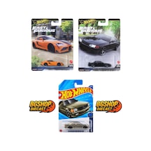 Premium Fast & Furious - 2021 Gr Supra - Nissan Skyline Gt-r - Mercedes-benz 560 Sec Amg Uzun Kart Karışık Renkler Ve Modeller