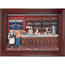Forchino Cafe Duvar Tablo Koleksiyon Figür 60x45cm