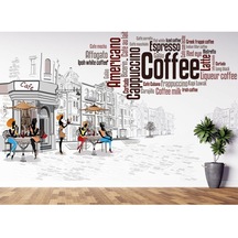 Kafe Duvar Kağıdı Kahve Türleri Duvar Resmi Kahve Dükkanı Duvar Posteri