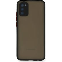 Samsung Uyumlu Galaxy A03s Kılıf Montreal Silikon Kapak Siyah/