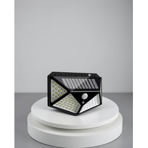 100 Led Güneş Enerjili Bahçe Lambası, Pır Sensörlü, Ip65 Su Geçirmez