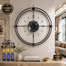 MetaQuartz Aksesuar Xxl 65 65 Siyah Deluxe Şeffaf Cam Iskandinav Modern Dekoratif Siyah