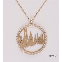 Istanbul Silüeti Kolye