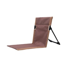 Tembel Uzanmış Sandalye Taşıma Çantası Arkalığı Yastık Sandalye Oxford Kumaş Coffee Kahve Kahverengi