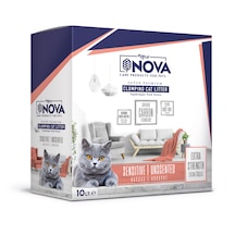Mycat Nova Hassas Kediler İçin Topaklaşan Bentonit Kedi Kumu 10 L