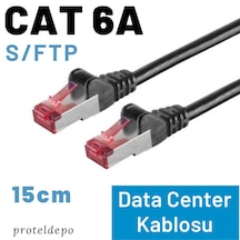 Irenis CAT 6A Kablo S/FTP Ethernet Data Center Patch Kablo 15 CM 12 Adet