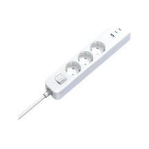 20w Power Strip 3 Lü Priz - 2 Usb-c + 1 Usb-a Hızlı Şarj