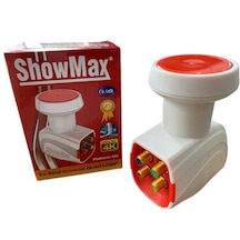 Showmax Eco Quad Dört Çıkışlı Lnb + 10 Adet Rg6 F Konnektör