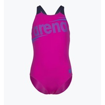 Arena G Bold Swimsuit V Back Mavi Kız Çocuk Yüzücü Mayosu 011755970 Pembe