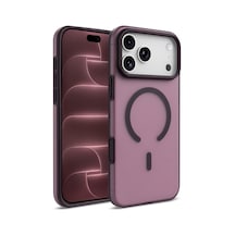 Apple İphone 18 Pro Kılıf M-safe Şarj Özellikli Kuin Kapak Bordo