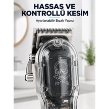 Profesyonel Saç Tıraş Makinesi Şarjlı Lcd Ekranlı 4 Taraklı 1800 Mah Güçlü Motorlu Saç Kesme Makinesi 1 - 2 Saat