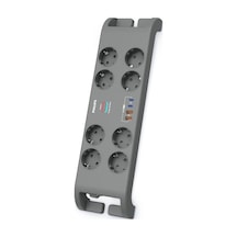 Phılıps Spn8180ga/62 8 Soket Akım Korumalı Priz 2400 Joules 2mt Kablo 2xusb-c Pd 20w Hızlı Şarj 2xusb-a Qc 18w Gri 1923 Diğer