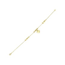 Altın Kalp Bileklik T062578 Sarı Altın