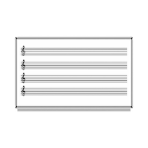 Akyazı 120X200 Müzik Çizgili Laminat Yazı Tahtası