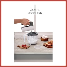 Bezos 2200 Ml Mikser Kabı Füme & Ölçü Kabı & Saklama Kabı-dny0025 Erdotıca