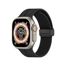 Apple Watch Manyetik Silikon Kordon 42/44/45/49/l Kadın Erkek Spor Kordon İwatch Apple Watch Serisi 8 7 6 5 4 3 2 1 Se Ultra İle Uyumlu Çok Renkli