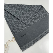 Pierre Cardin Elegans Monogram Şal-75 X 190-090700-913 Füme Füme