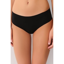 Suwen Invisible Lazer Kesim Midi Slip Külot Sw9936012 Siyah