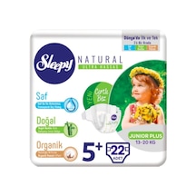 Sleepy Natural Bebek Bezi 5+ Numara Junior Plus 22 Adet