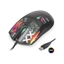 Good Pro G306d Gaming Mouse 7200 Dpi Rgb Cyber Desenli - Siyah