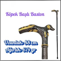 Uyguna-yakala 88 Cm Köpek Başlı Baston-ger.081