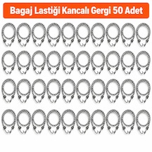 Bagaj Lastiği Kancalı Gergi 50 Adet / 90 Cm Bagaj Halatı