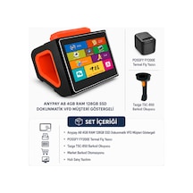A8 4gb Ram 128gb Ssd Dokunmatik Vfd Müşteri Göstergeli Market Barkod Otomasyon Seti
