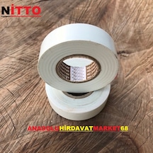 Nitto İzole Bandı Elektrik Bandı 40Mt Kanal Bant Beyaz Renk 2Ad