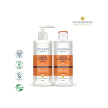 Celenes Yağlı ve Karma Ciltler için Yüz Temizleme Jeli 250 ML + Misel Temizleme Suyu 250 ML