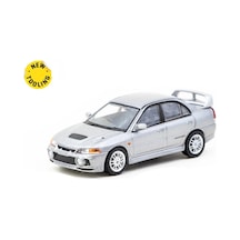 Tarmac Works 1/64 Mitsubishi Lancer Gsr Evolution Iv Silver With Tarmac Cards Std