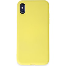 Apple iPhone  Uyumlu,  X Kılıf First Silikon - Sarı